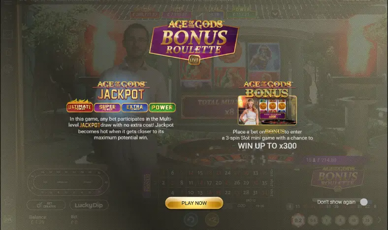 age of the gods roulette espana