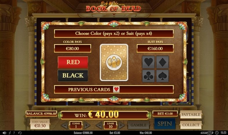 book of dead gratis online