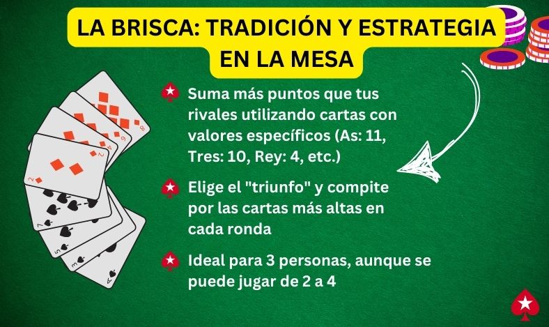 juego de cartas para 3 personas la Brisca