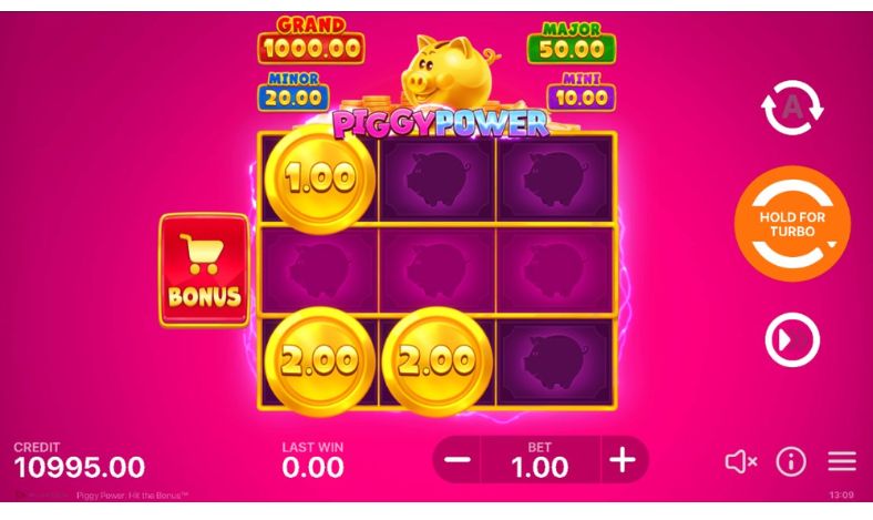 Piggy Power Hit the Bonus Tragaperras