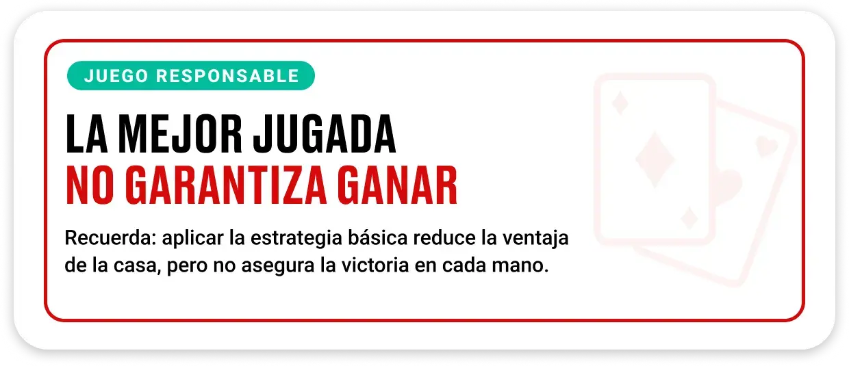 Jugador reflexionando sobre estrategia segura en blackjack