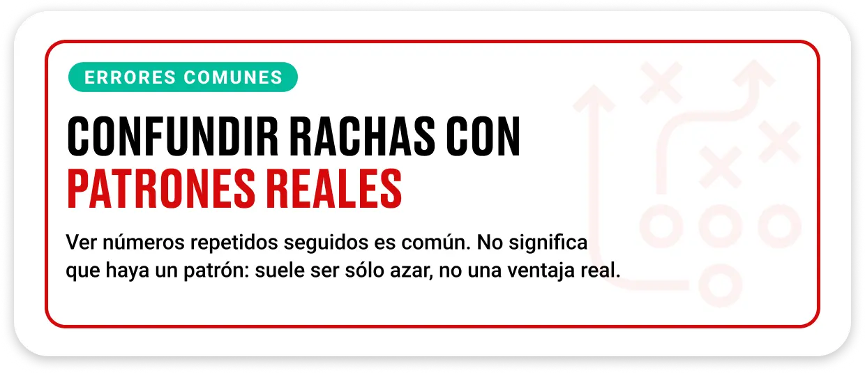 Números de ruleta resaltados para ilustrar la confusión entre azar y patrones