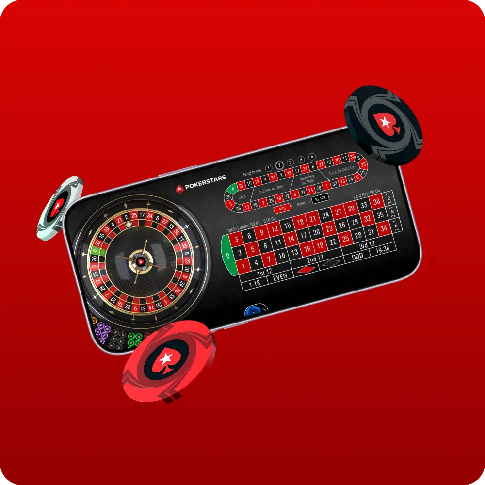 Juego de ruleta online de PokerStars