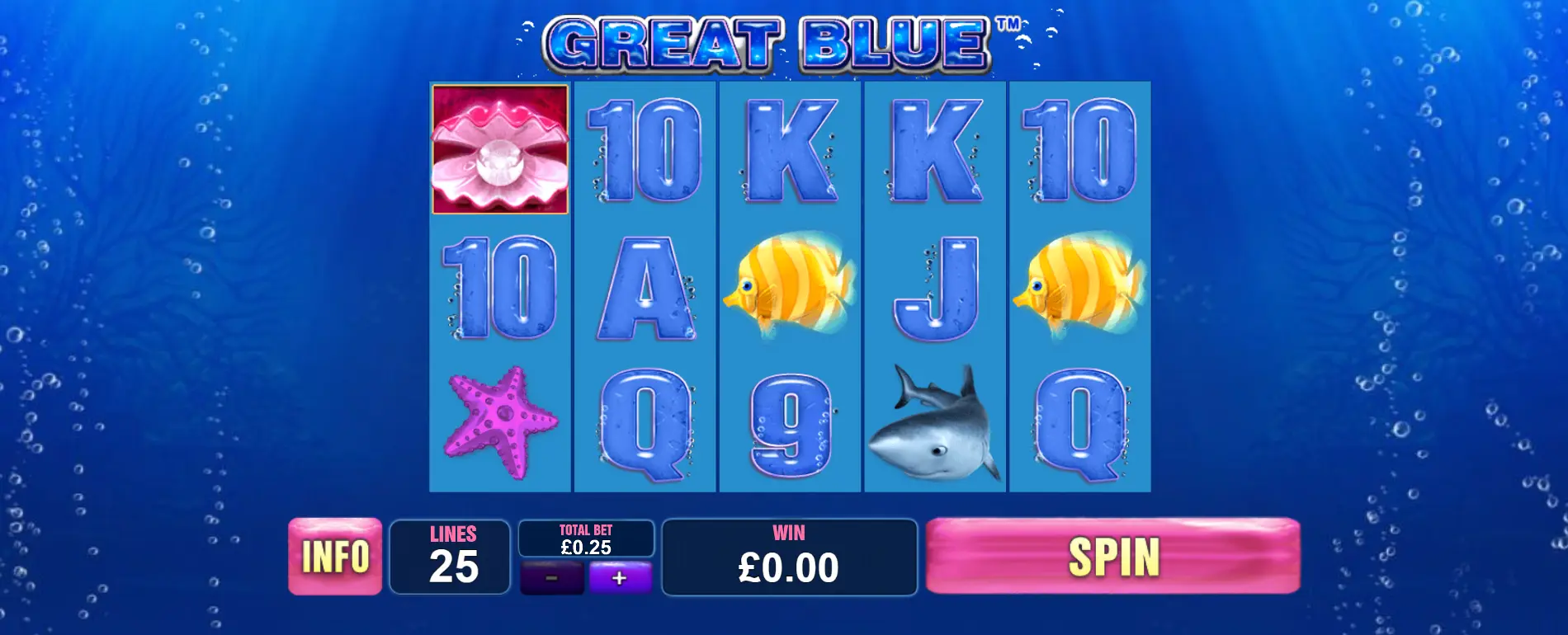 Great Blue tragaperras