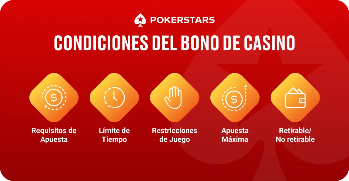 Términos de los bonos de casino