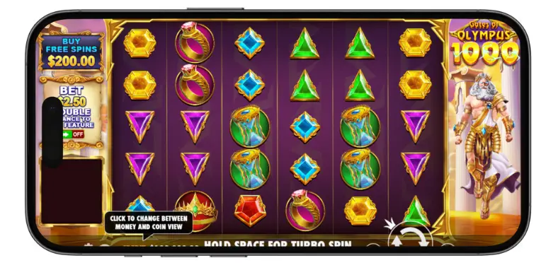 Gates of Olympus 1000 mobile slot