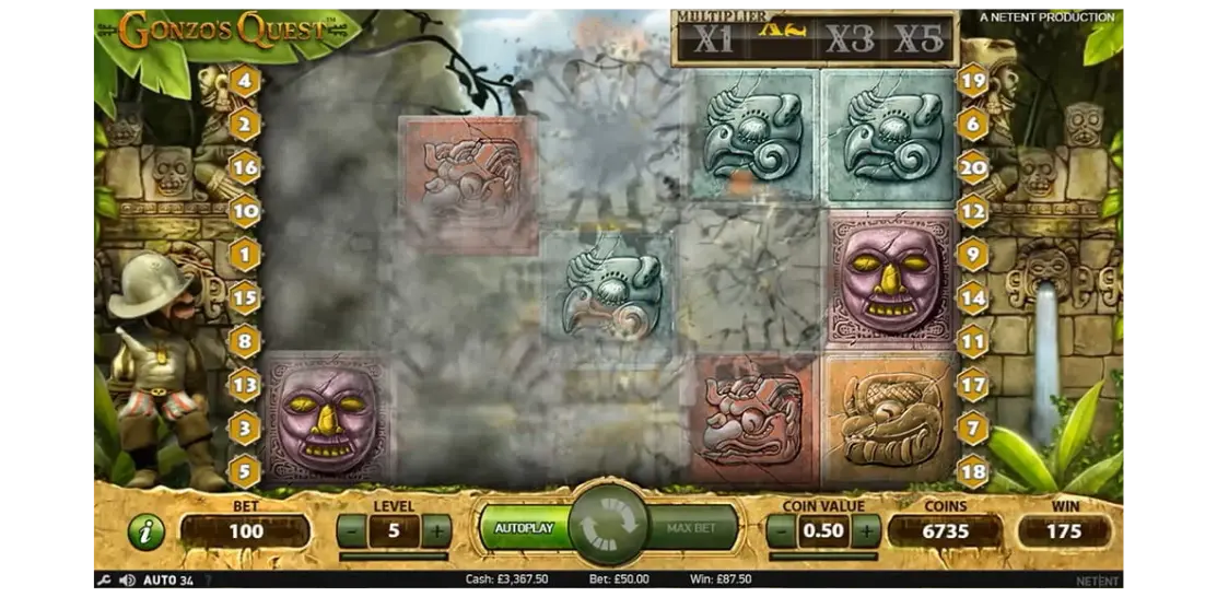 Gonzo's Quest Cascading Reels