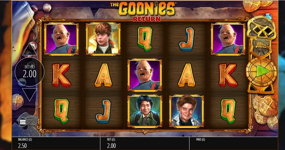 The Goonies return tragaperras