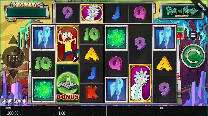 rick and morty megaways tragaperras