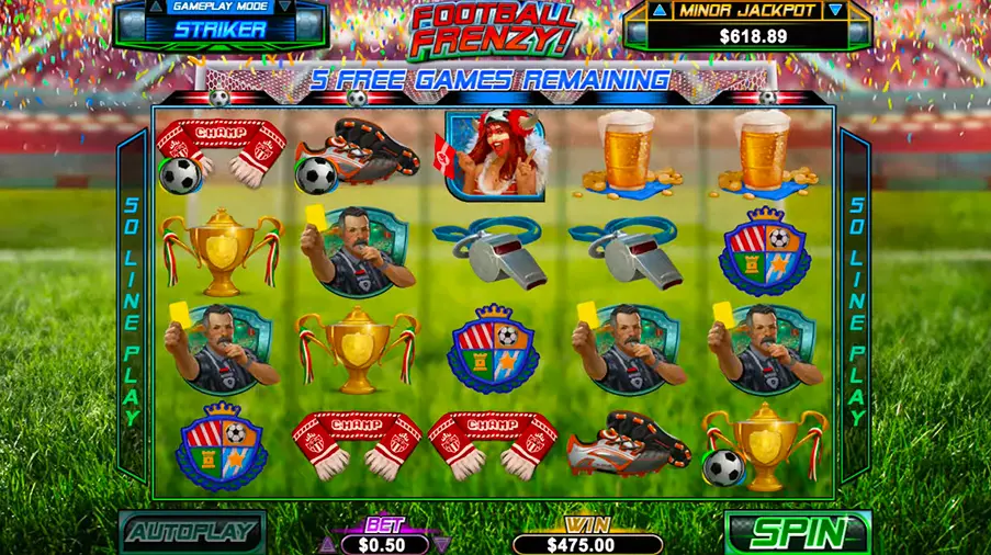 Football Frenzy Scratchcard